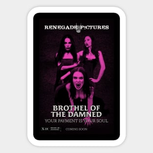 Brothel of the Damned Poster Sticker